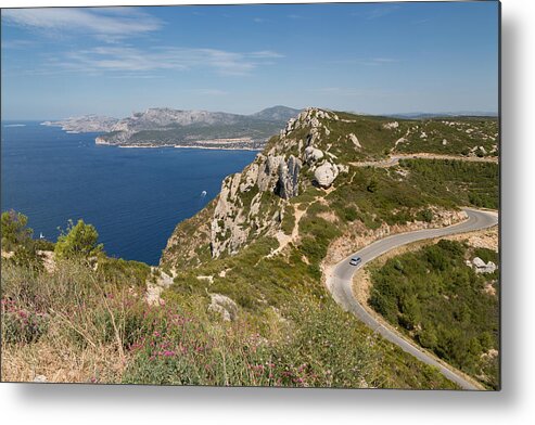 Tranquility Metal Print featuring the photograph The coastline near Cassis by Martin Child