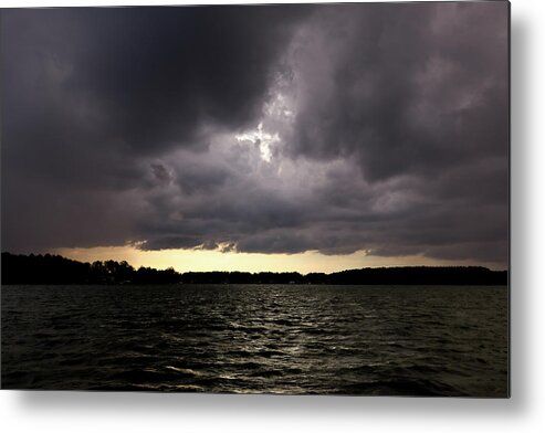 Evening Metal Print featuring the photograph The Cross Cloud by Ed Williams