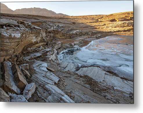 Stones Metal Print featuring the photograph The Dead Sea Surroundings by Dubi Roman