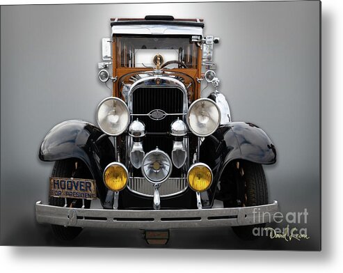 California Metal Print featuring the photograph The Face of an Oldsmobile Woody Wagon by David Levin