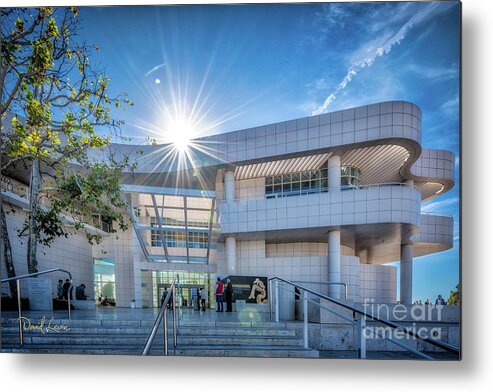 Brentwood Metal Print featuring the photograph The Getty's Museum Entrance by David Levin