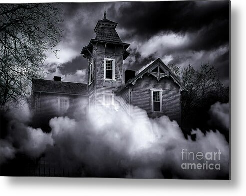 Haunted Metal Print featuring the photograph The Haunted House by Shelia Hunt