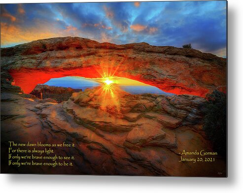 Mesa Arch Metal Print featuring the photograph The Hill We Climb by Greg Norrell