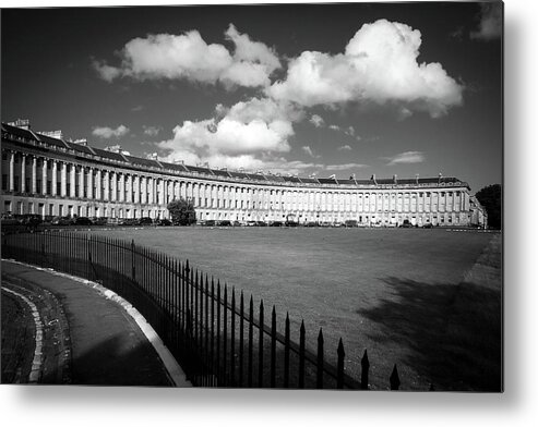 Bath Metal Print featuring the photograph The historic Royal Crescent, Bath, UK by Seeables Visual Arts