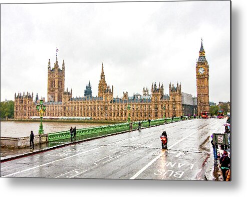 The House Of Parliament Metal Print featuring the digital art The House of Parliament by SnapHappy Photos