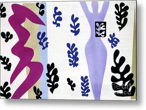 Knife Thrower Metal Print featuring the painting The Knife Thrower by Henri Matisse 1947 by Henri Matisse