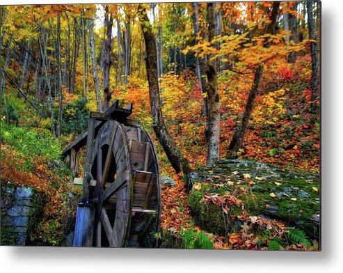 Waterwheel Metal Print featuring the photograph The Knolls by Dennis Baswell