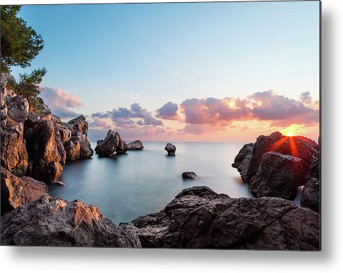 Coastline Metal Print featuring the photograph The mark of time by Alexios Ntounas
