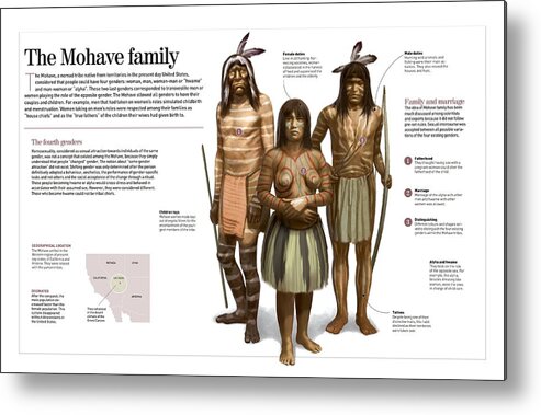 America Metal Print featuring the digital art The Mohave family by Album