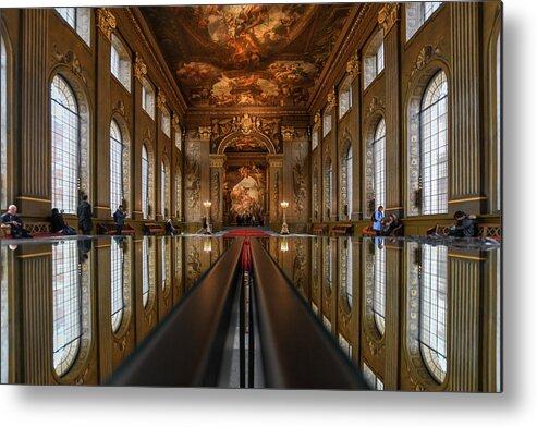 Painted Hall Metal Print featuring the photograph The Painted Hall in Greenwich by Andrew Lalchan