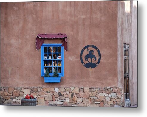 Architecture Metal Print featuring the photograph The Santa Fe Window by Rob Hans