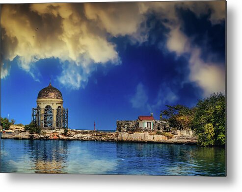 La Habana Metal Print featuring the photograph The Temple in the Japanese Garden by Micah Offman