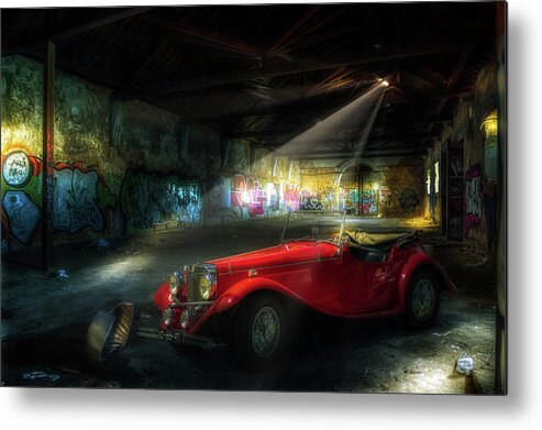 Abandoned Metal Print featuring the photograph The thieves den by Micah Offman