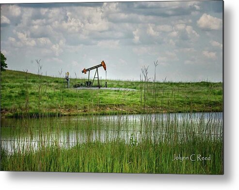 Oilwell Metal Print featuring the photograph This is Oklahoma by Jolynn Reed