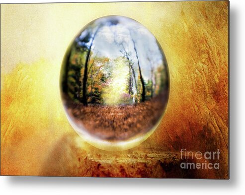 Hocking Hills Metal Print featuring the mixed media Through The Looking Glass by Ed Taylor
