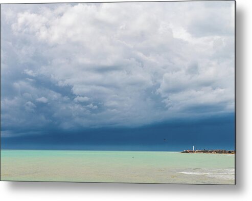 Sea Metal Print featuring the photograph Thunderstorm day by Mirko Chessari