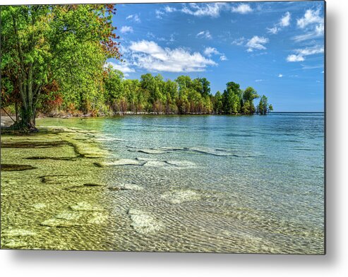 Door County Metal Print featuring the photograph Toft Point by Brad Bellisle