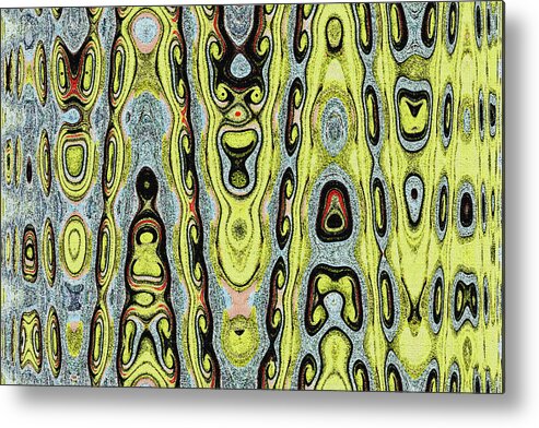 Tom Janca Panel Abstract Metal Print featuring the digital art Tom Janca Panel Abstract 2588 by Tom Janca