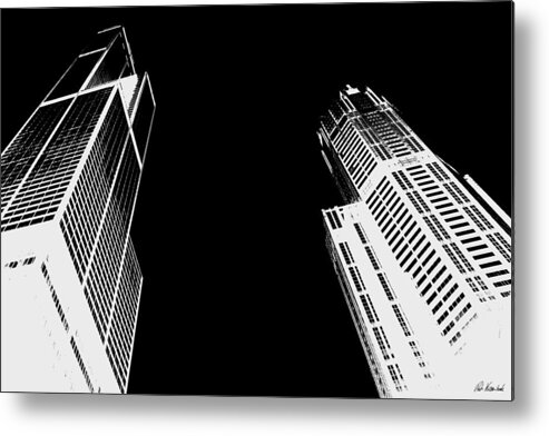 Towers Metal Print featuring the photograph Towers by Peter Kraaibeek