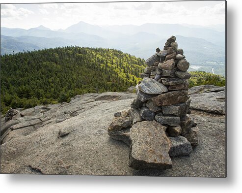 Scenics Metal Print featuring the photograph Trail Marker to Cascade Mountain by Nick Pedersen