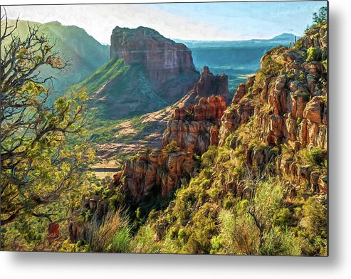 Red Rocks Metal Print featuring the photograph Transept Mountains 04-017 by Scott McAllister