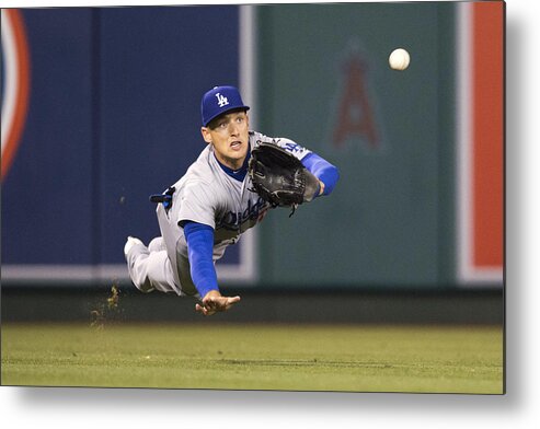 Sports Ball Metal Print featuring the photograph Trayce Thompson and Yunel Escobar by Matt Brown
