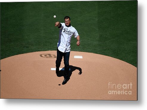 People Metal Print featuring the photograph Trevor Hoffman by Denis Poroy