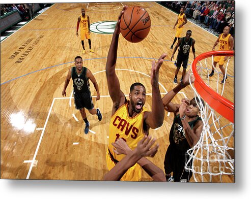 Tristan Thompson Metal Print featuring the photograph Tristan Thompson by Gary Dineen