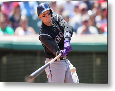 American League Baseball Metal Print featuring the photograph Troy Tulowitzki by Jason Miller