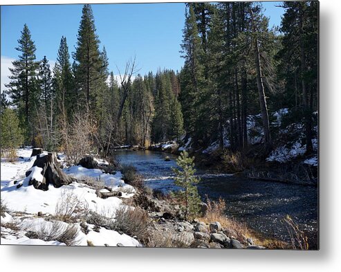 Truckee Metal Print featuring the photograph Truckee River Fall 2021 by Brent Knippel