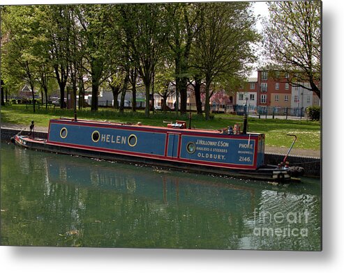 Canals Metal Print featuring the photograph Tug Boat Helen in Tipton Basin by Stephen Melia