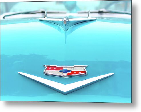 Chevy Bel Air Metal Print featuring the photograph Turquoise by Lens Art Photography By Larry Trager
