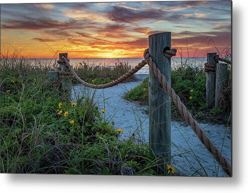 Turtle Beach Metal Print featuring the photograph Turtle Beach Sunset by Michael Smith