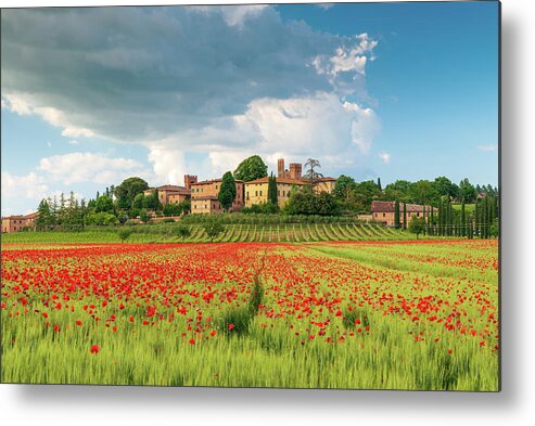 Tuscany Metal Print featuring the photograph Tuscany countryside by Mirko Chessari