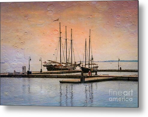 Schooner Metal Print featuring the photograph Two Schooners at Bay by Shelia Hunt