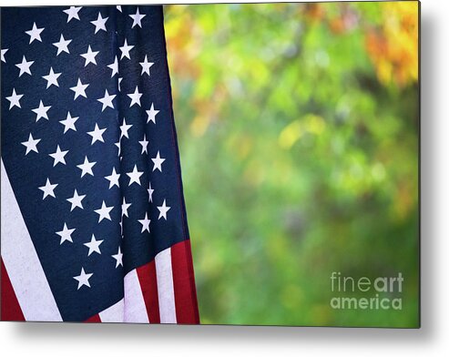 American Flag Metal Print featuring the photograph United States Of America by Doug Sturgess