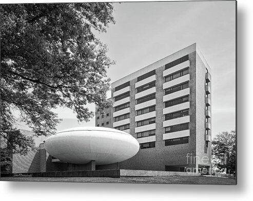 University Of Bridgeport Metal Print featuring the photograph University of Bridgeport Bernhard Arts and Humanities by University Icons