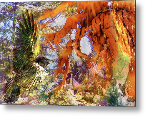 Raven Metal Print featuring the photograph Untitled_he by Paul Vitko