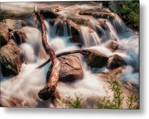 Nature Metal Print featuring the photograph Upper Eagle Falls by Steve Berkley