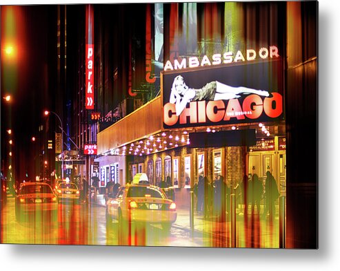 New York Metal Print featuring the photograph Urban Stretch - Broadway by Philippe HUGONNARD