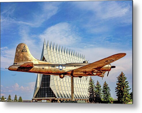 Usaf Academy Metal Print featuring the photograph USAF Academy B-17 by Tommy Anderson