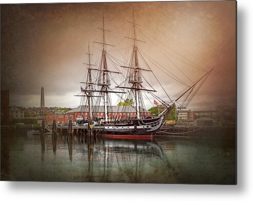 Boston Metal Print featuring the photograph USS Constitution Boston by Carol Japp