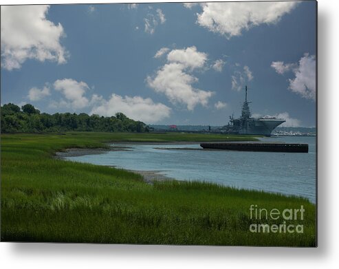 Uss Yorktown Metal Print featuring the photograph USS Yorktown - Named After the Battle of Yorktown of the American Revolutionary War by Dale Powell