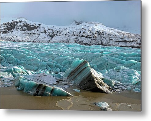 Vatnajökull Metal Print featuring the photograph Vatnajokull Glacier 2 by Dubi Roman