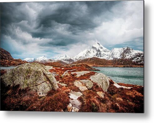 Landscape Metal Print featuring the photograph Vibes Speak Louder Than Words by Philippe Sainte-Laudy
