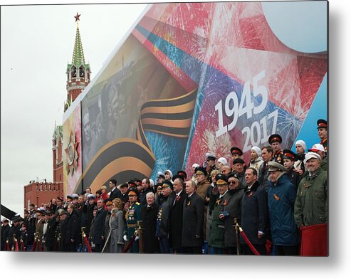 People Metal Print featuring the photograph Victory Day Celebrations in Moscow by Mikhail Svetlov