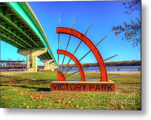 Travel Metal Print featuring the photograph Victory Park by Larry Braun