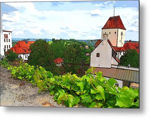 Europe Metal Print featuring the digital art View from the Palace by Susan Allen