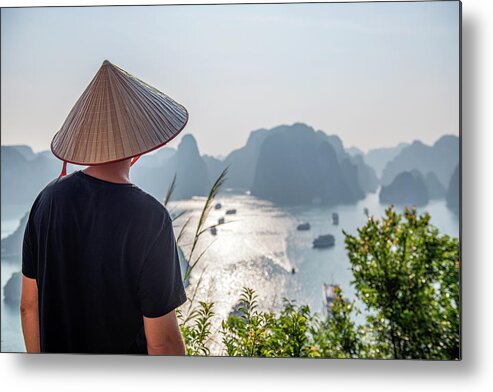  Metal Print featuring the photograph View Over Halong Bay by Dubi Roman