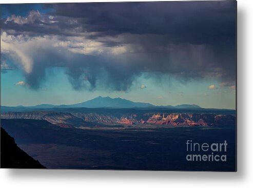 Landscape Metal Print featuring the photograph Virga Over Sedona by Seth Betterly